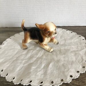 Vtg Ceramic Puppy Figurine Made in Japan